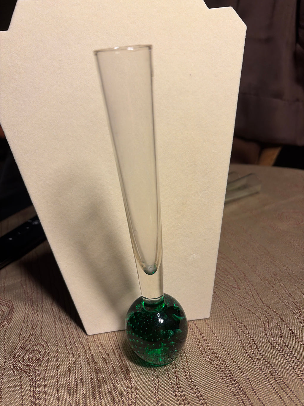 Murano Bubble Bud Vase - Green