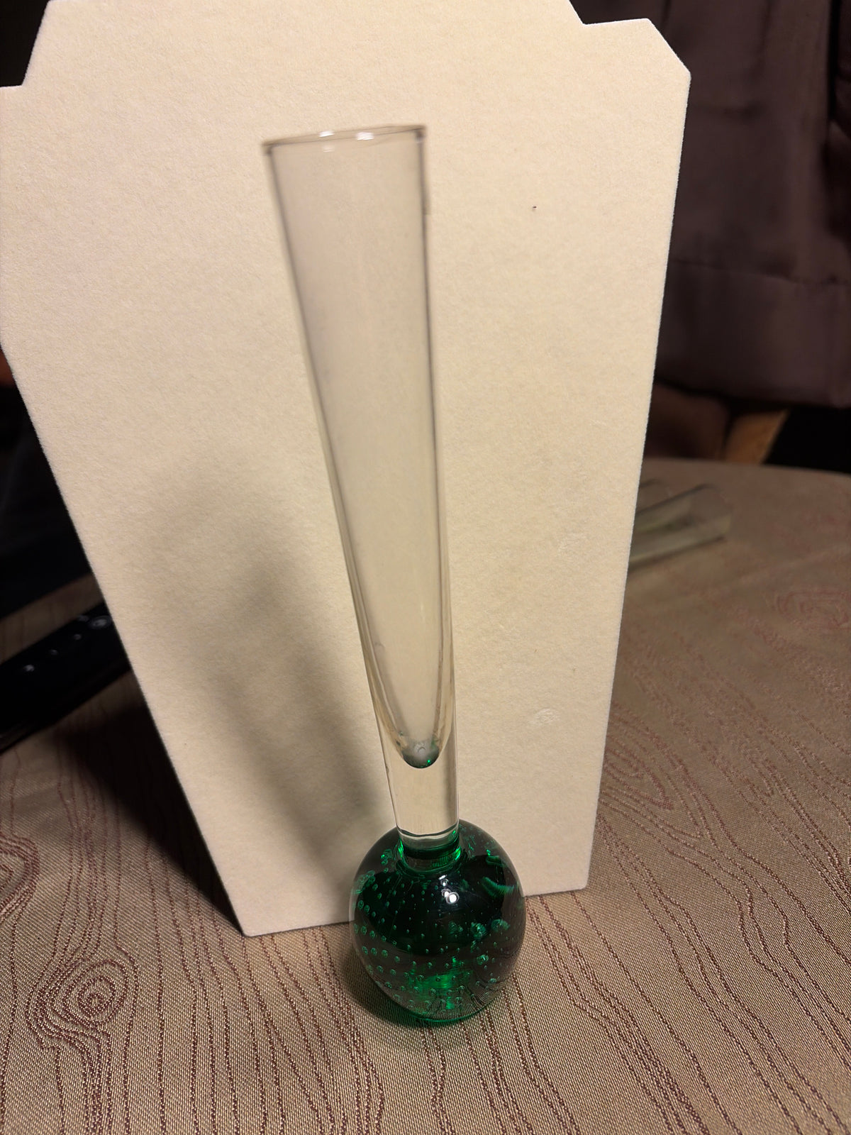 Murano Bubble Bud Vase - Green