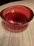 Whitefriars Ruby Bubble Bowl