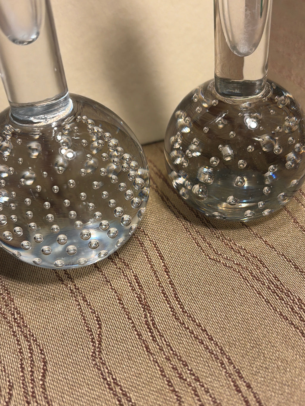 Vintage Bubble Bud Vase Set