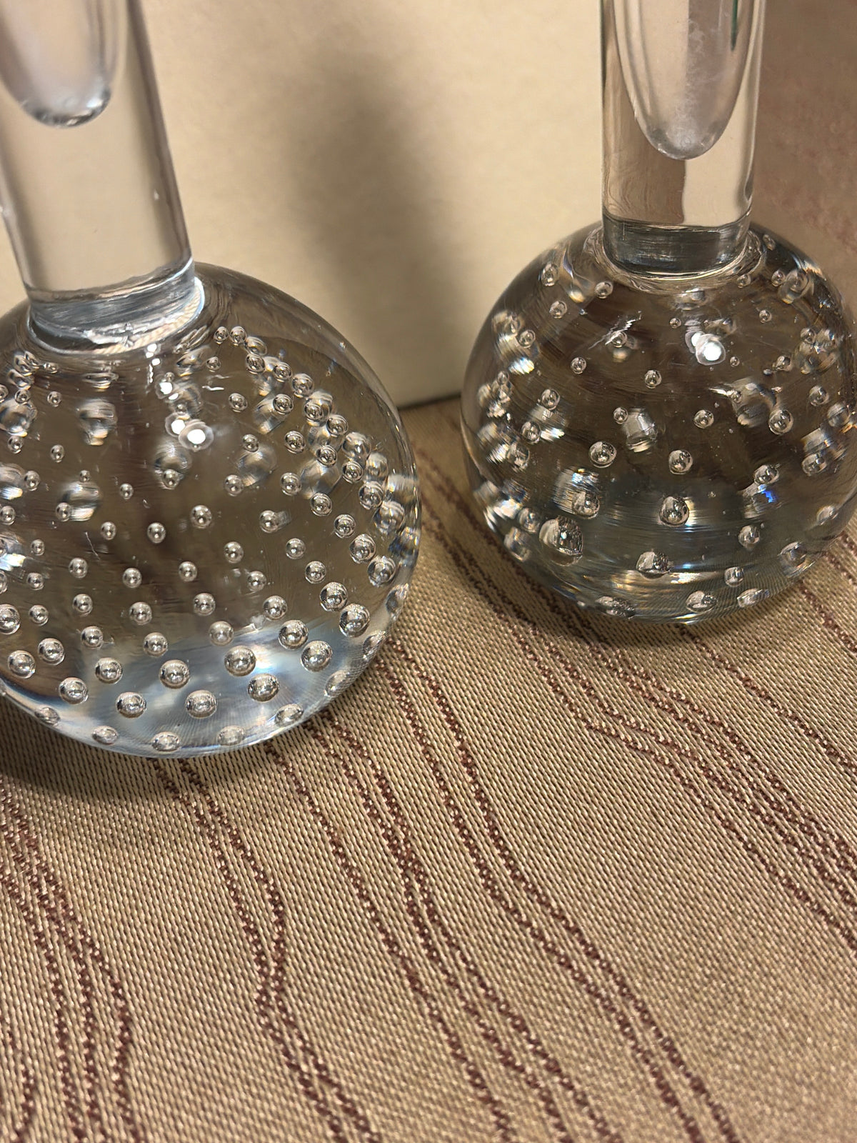 Vintage Bubble Bud Vase Set
