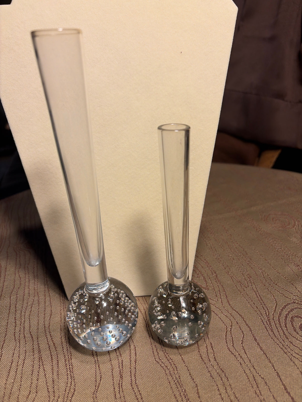 Vintage Bubble Bud Vase Set