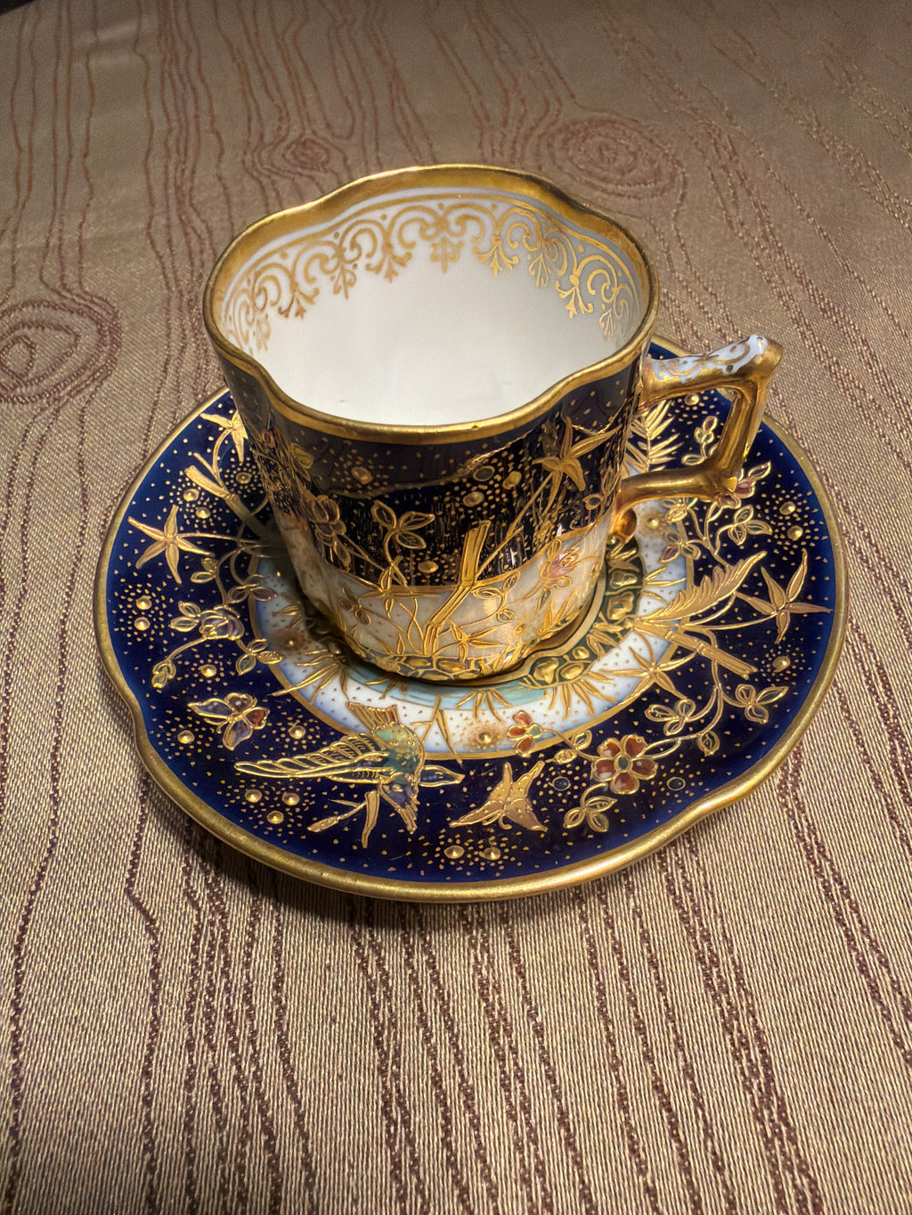 Haviland Limoges porcelain tea cup and saucer set